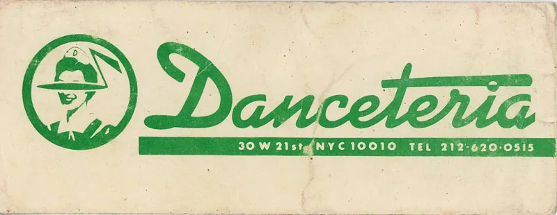 An original Danceteria drink ticket, early 1980s